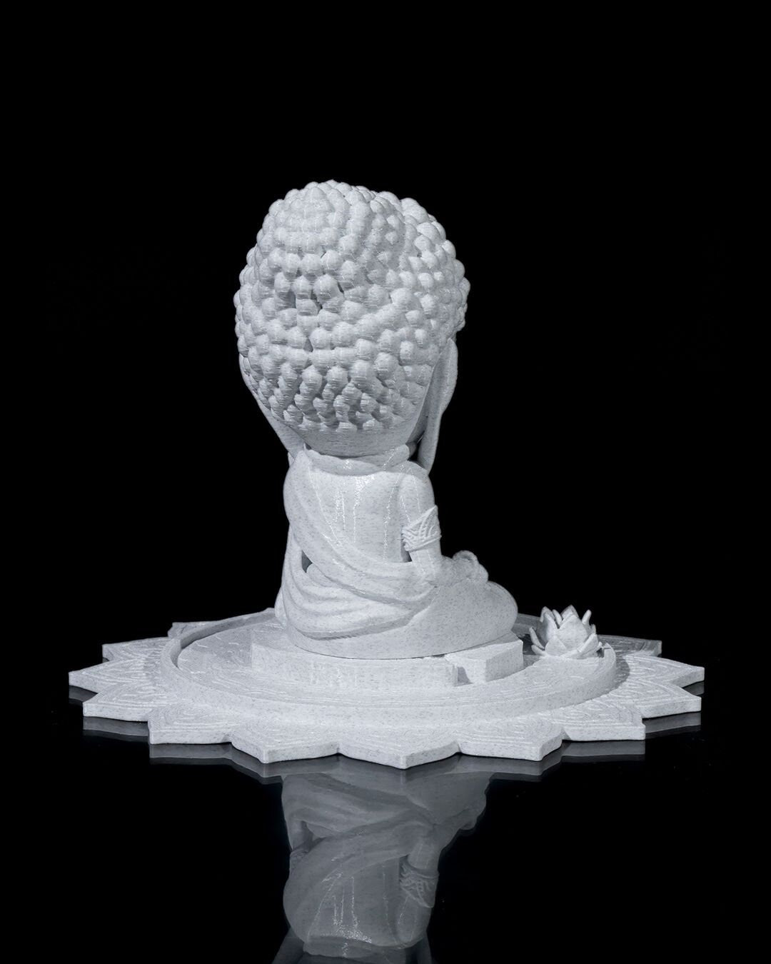 Chibi Buddha - Serenity on The Lotus Pond 'unpainted'