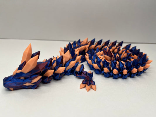 blue midnight Glow in the dark dragon