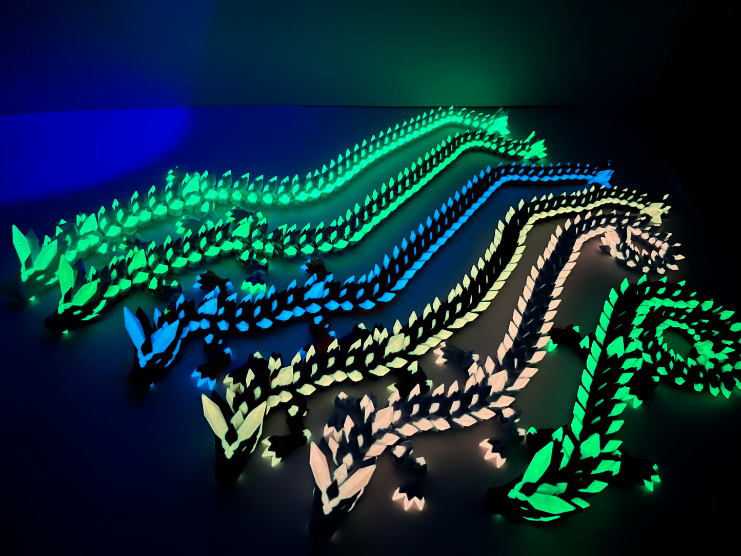 bubble gum Glow in the dark dragon