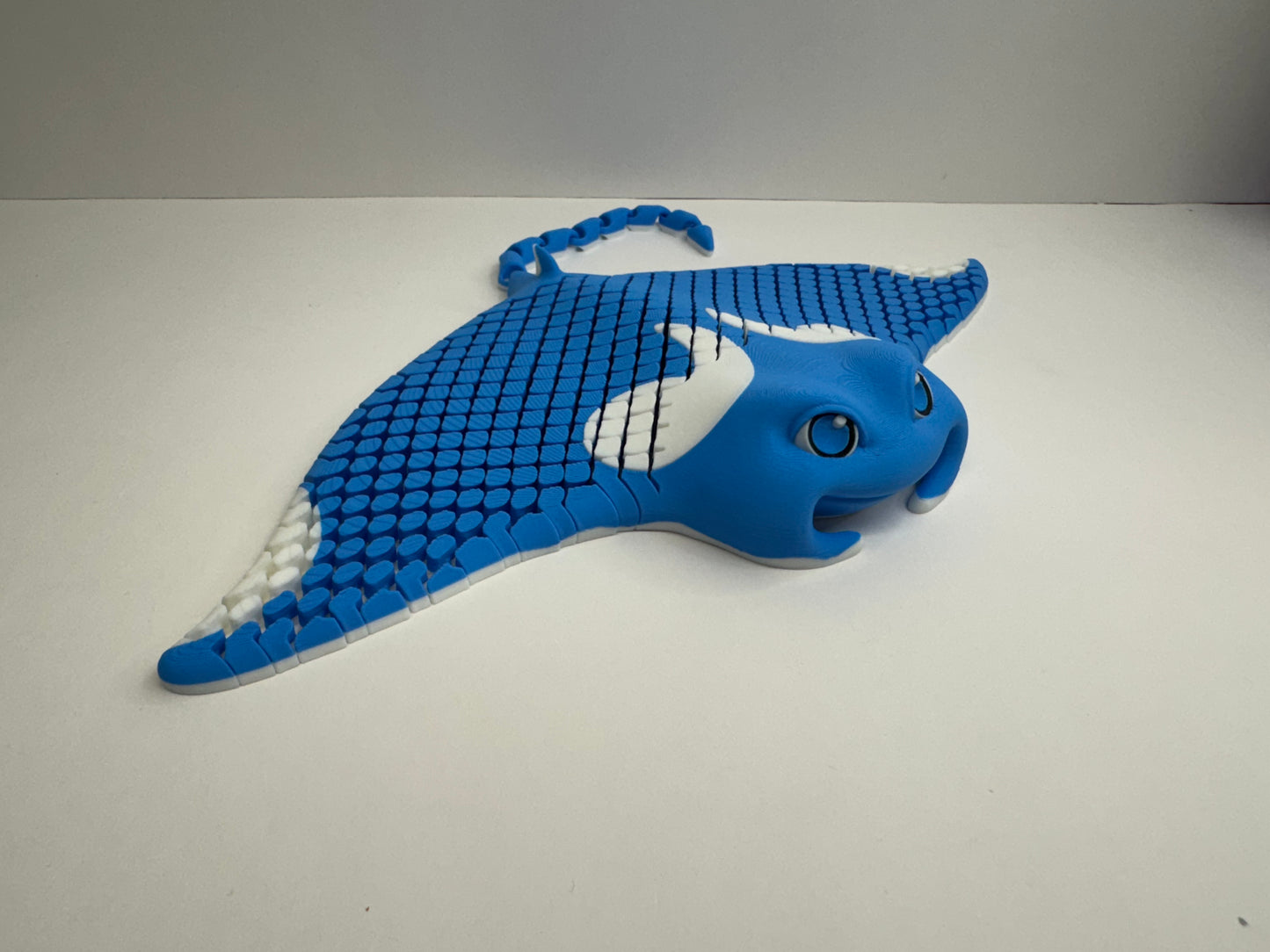 Manny, the Manta Ray - Multi-Color 3D Printed Model