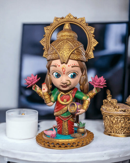 Chibi Lakshmi - Goddess of Wealth  'unpainted'