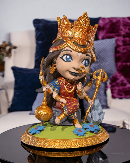 Chibi Durga- The Victorious Conqueror  'unpainted'