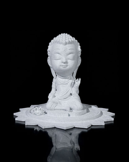 Chibi Buddha - Serenity on The Lotus Pond 'unpainted'