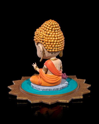Chibi Buddha - Serenity on The Lotus Pond 'unpainted'
