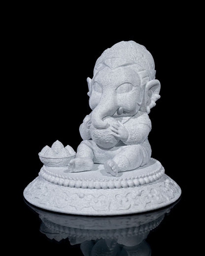 Chibi Ganesh Baby - Lover of Ladoos  'unpainted'