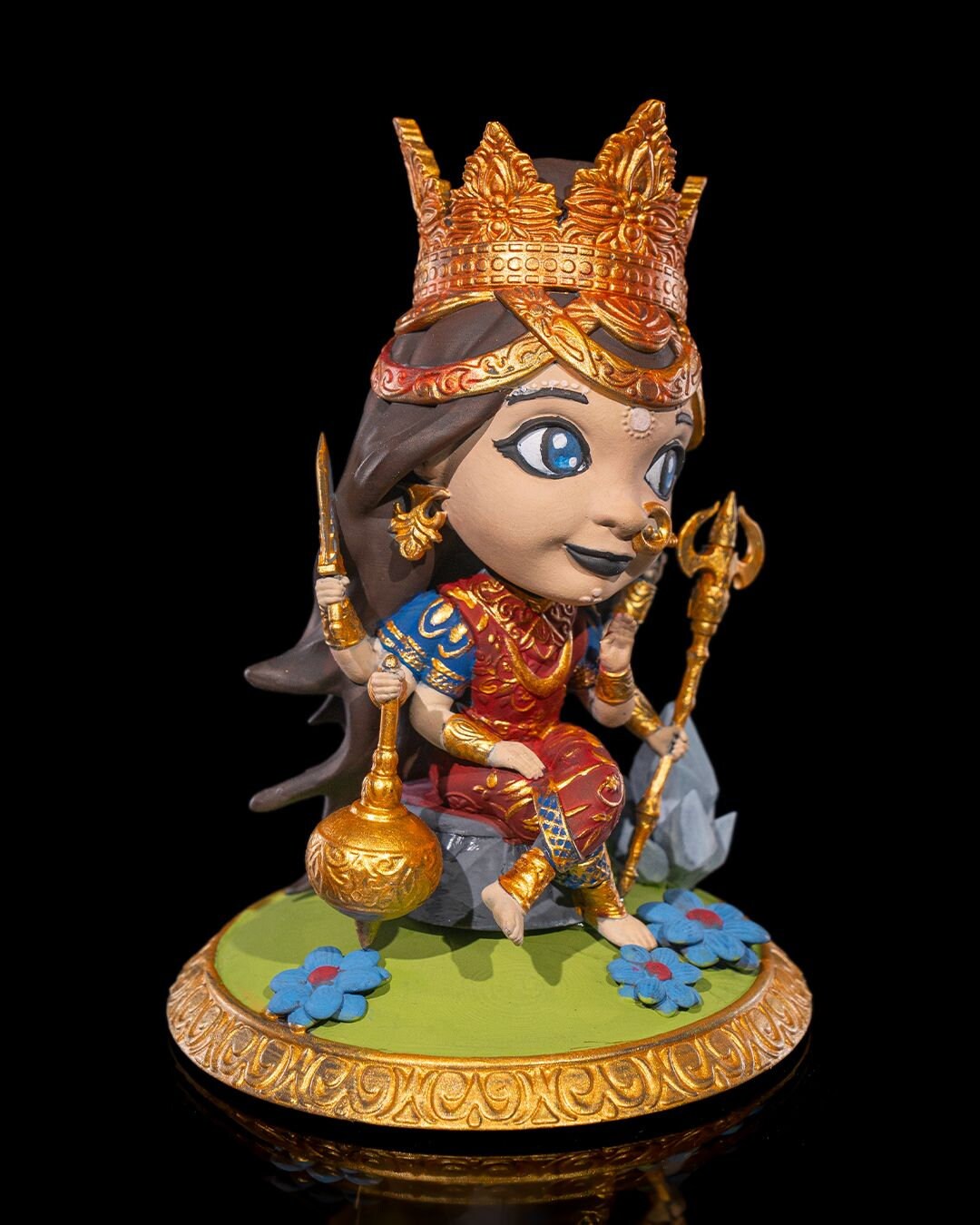 Chibi Durga- The Victorious Conqueror  'unpainted'