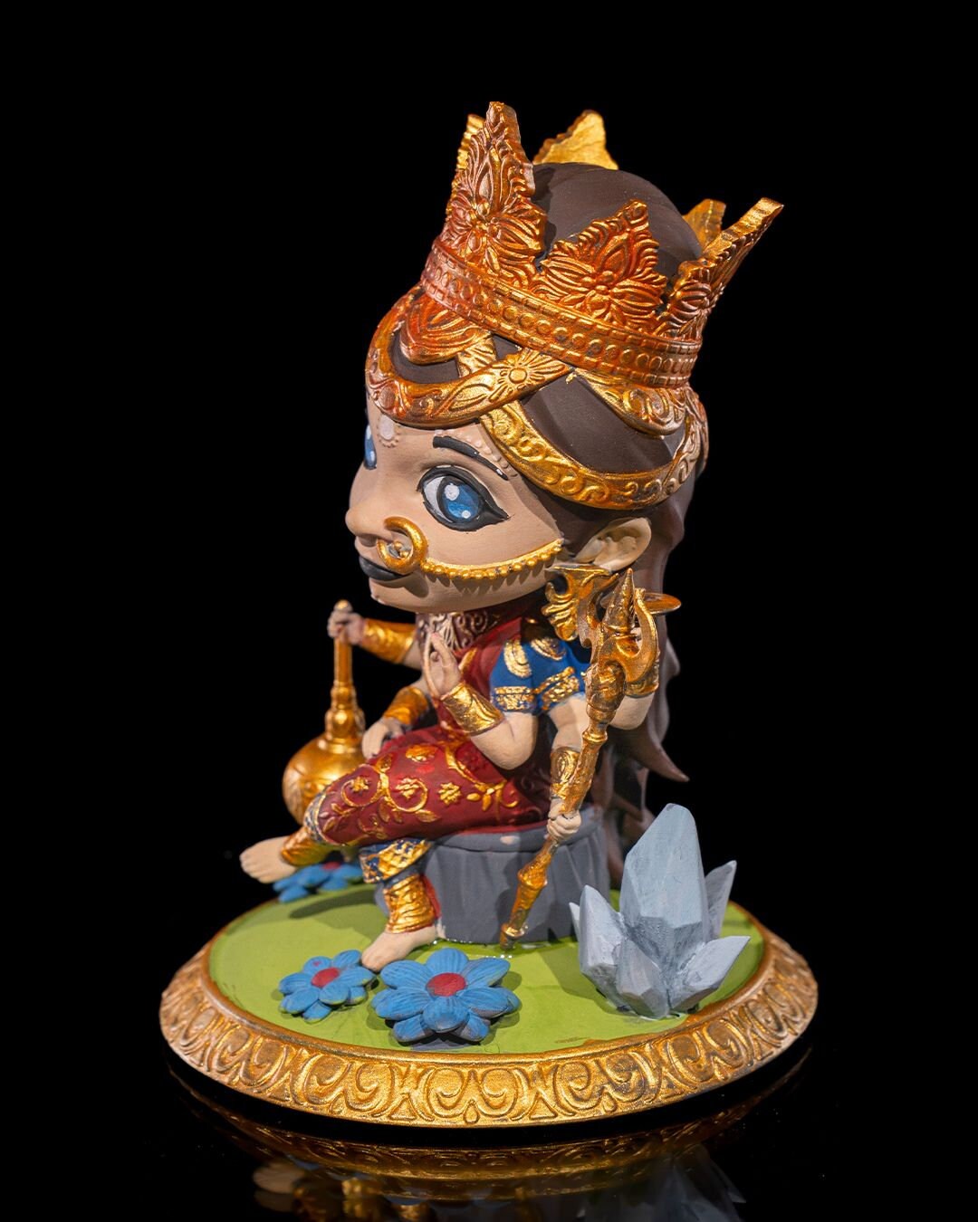 Chibi Durga- The Victorious Conqueror  'unpainted'