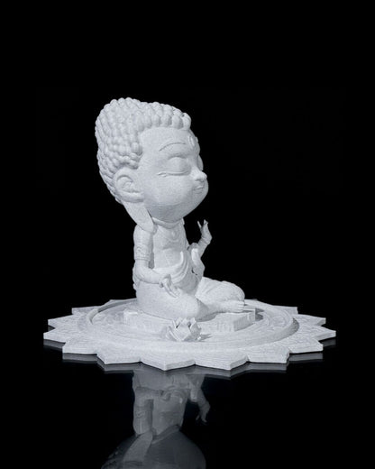 Chibi Buddha - Serenity on The Lotus Pond 'unpainted'