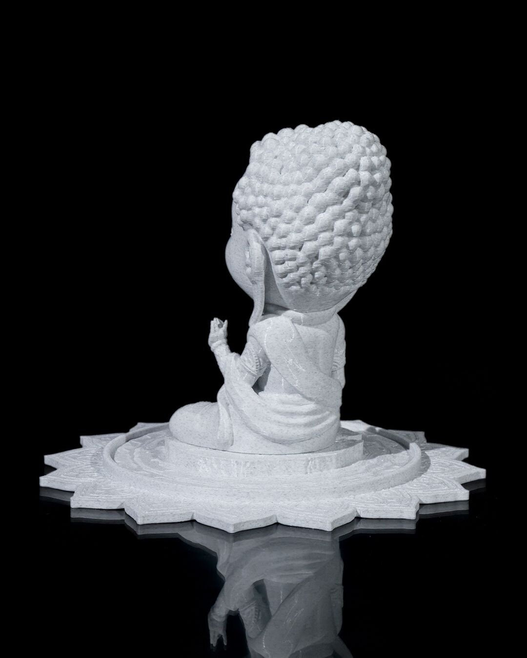Chibi Buddha - Serenity on The Lotus Pond 'unpainted'