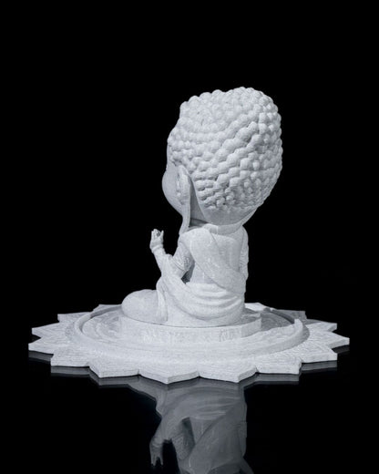Chibi Buddha - Serenity on The Lotus Pond 'unpainted'