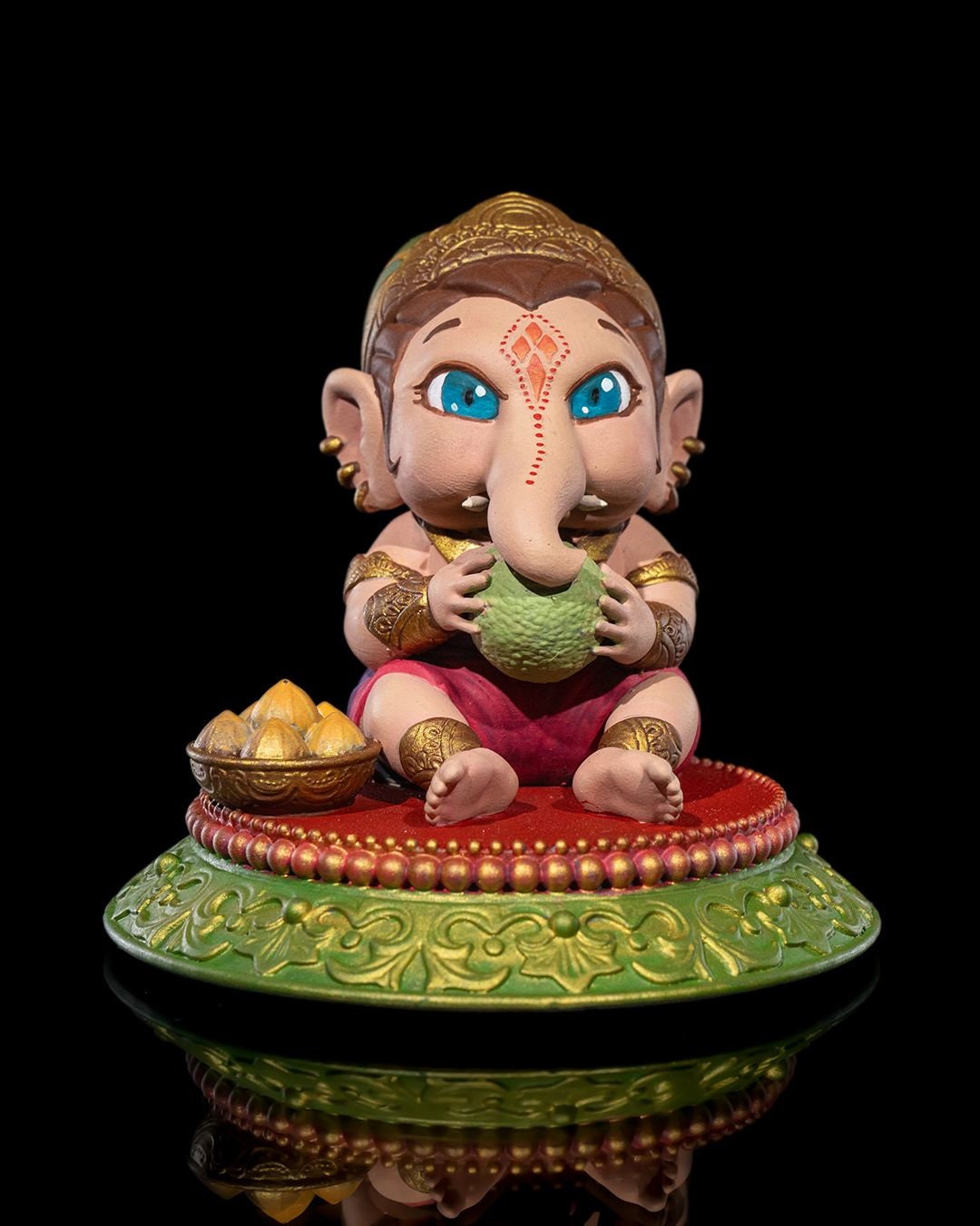 Chibi Ganesh Baby - Lover of Ladoos  'unpainted'
