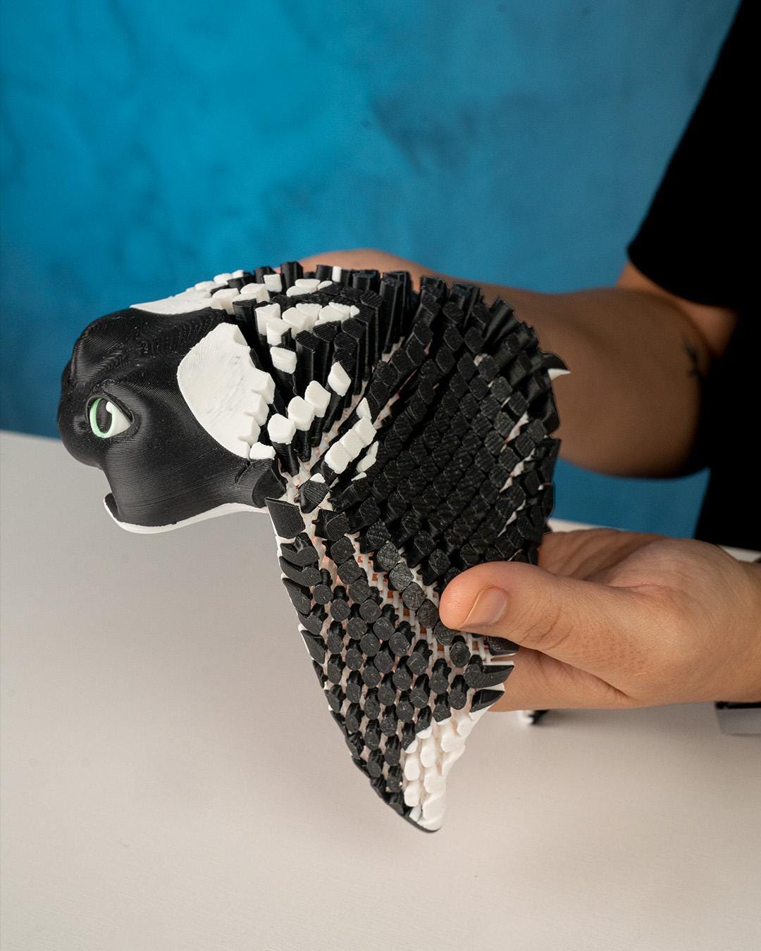 Manny, the Manta Ray - Multi-Color 3D Printed Model