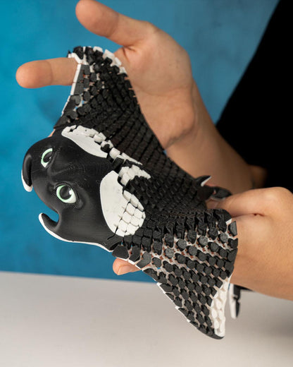 Manny, the Manta Ray - Multi-Color 3D Printed Model