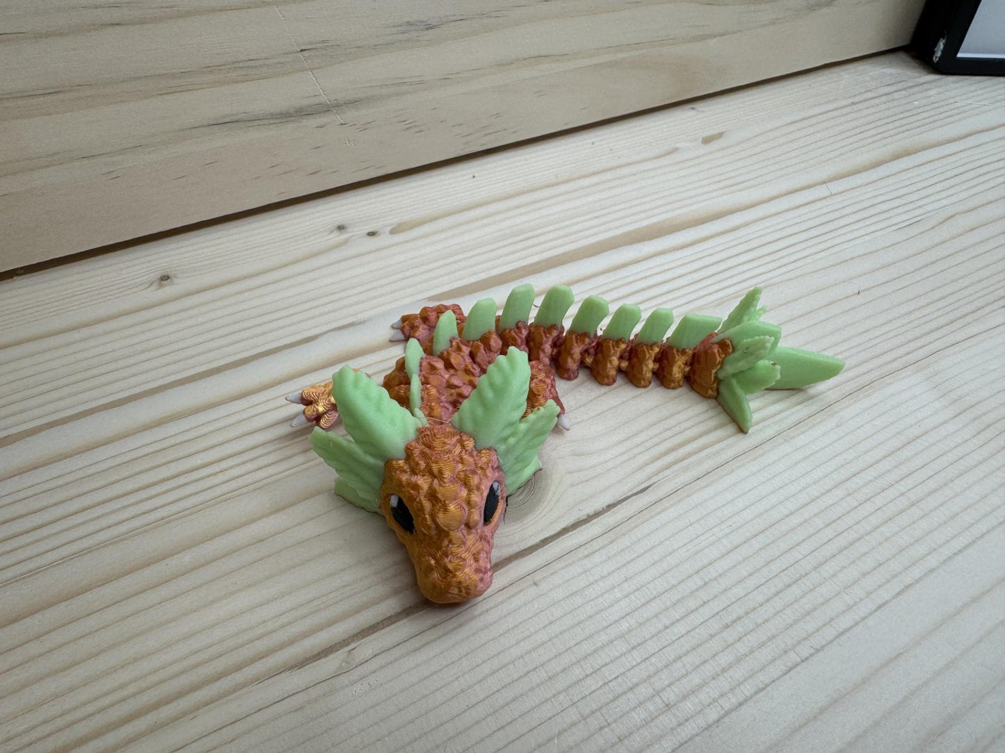 Rose gold Glow-in-the-Dark Axolotl Dragon