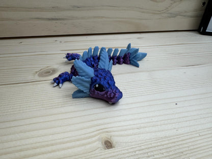 neon city Glow-in-the-Dark Axolotl Dragon