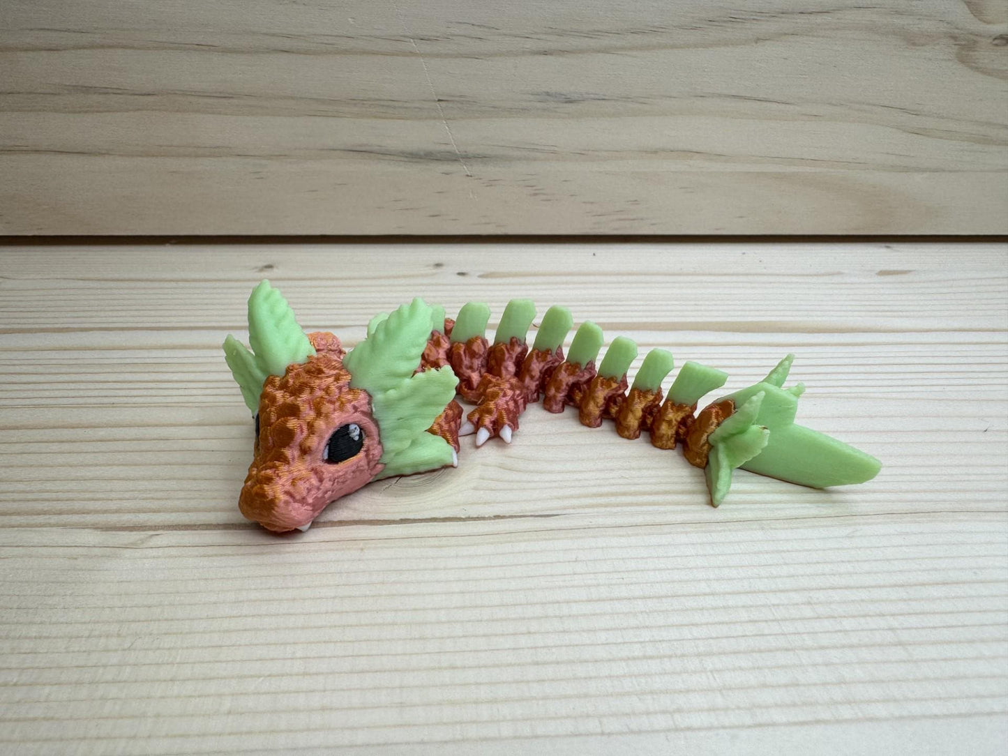Rose gold Glow-in-the-Dark Axolotl Dragon