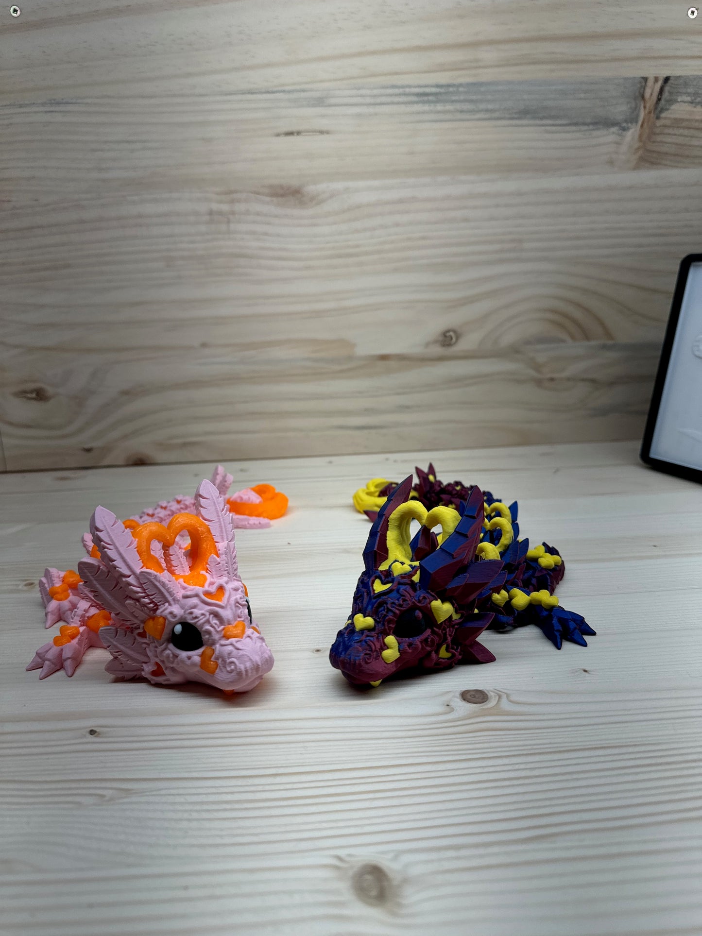 Baby Dark/Light heart and dragon 30+ custom colors